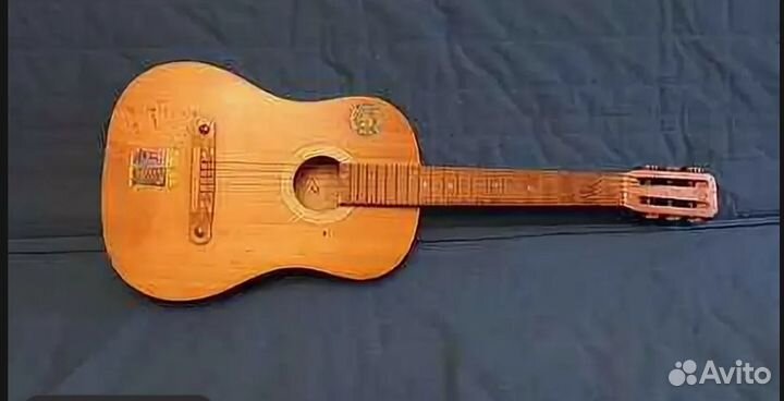 Акустическая гитара 6 струнная бу