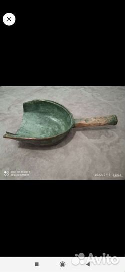 Антиквариат.Старинный кухонный савок для мука