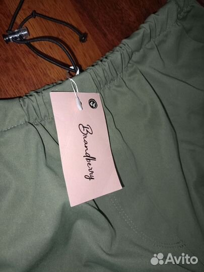 Штаны карго хаки зеленые