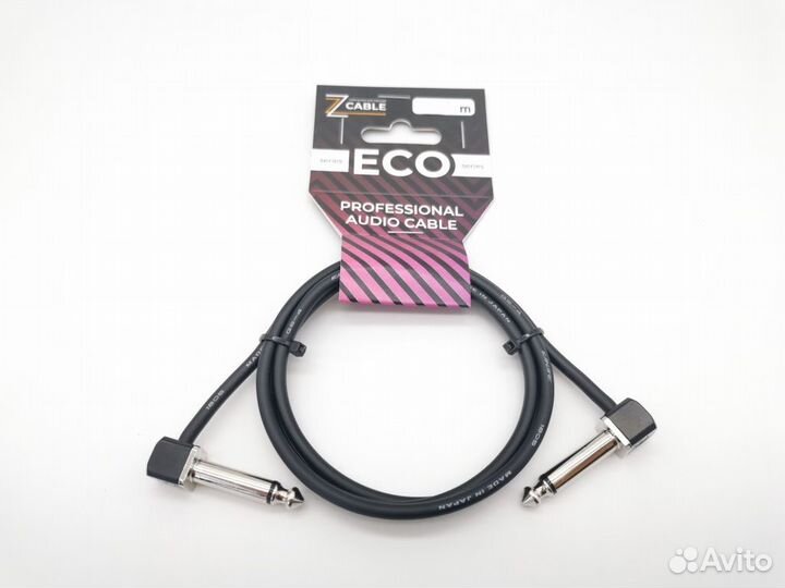 E45-JR-JR-0010-0 Патч-кабель, угловой, беспаечный корпус, 0.10м, ZZcable