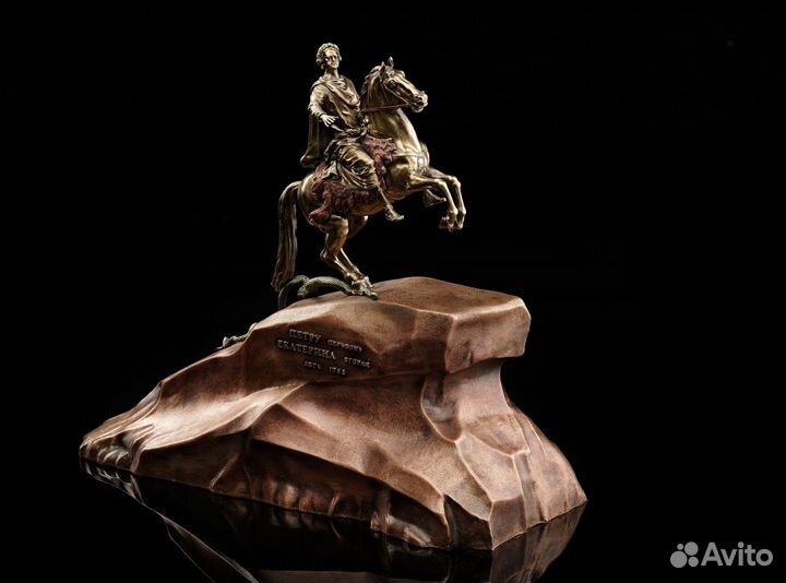 Статуэтка «Медный всадник» литье бронза латунь