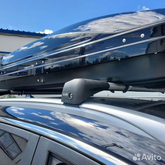 Багажник Lux Bridge серый+защита