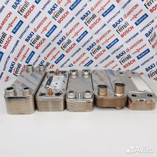 Теплообменники вторичные (гвс) для газовых котлов