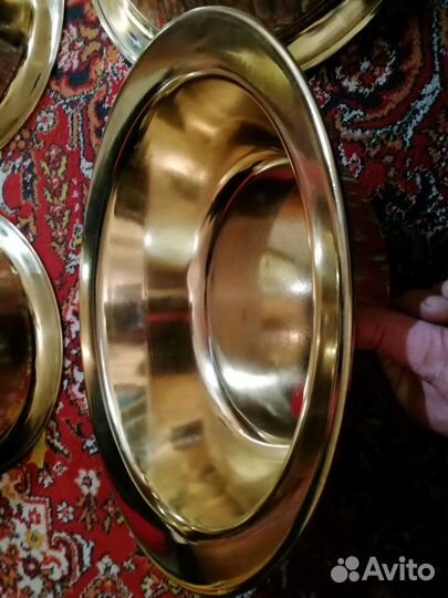 Таз медный, латунный новый. (СССР) Клеймо