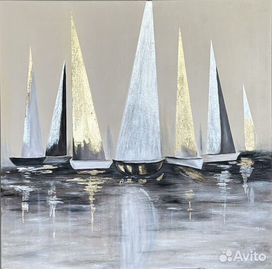 Интерьерная картина с поталью 