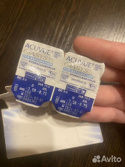 Линзы контактные астигматизм Acuvue