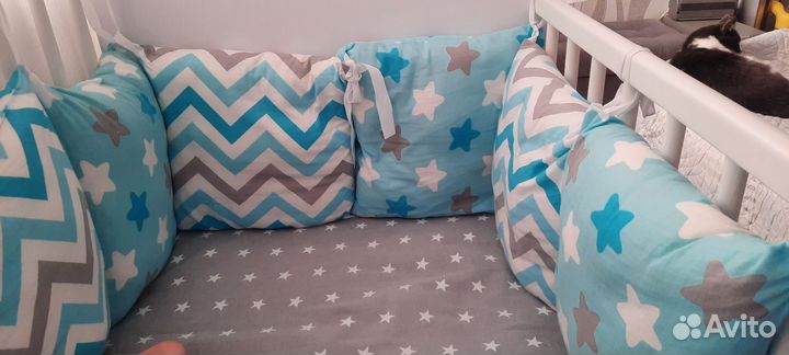 Бортики в кроватку бу