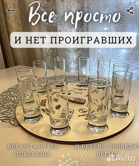 Игра. Рулетка под рюмки