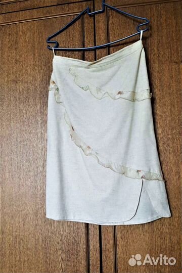 Костюм женский летний льняной 46 размер