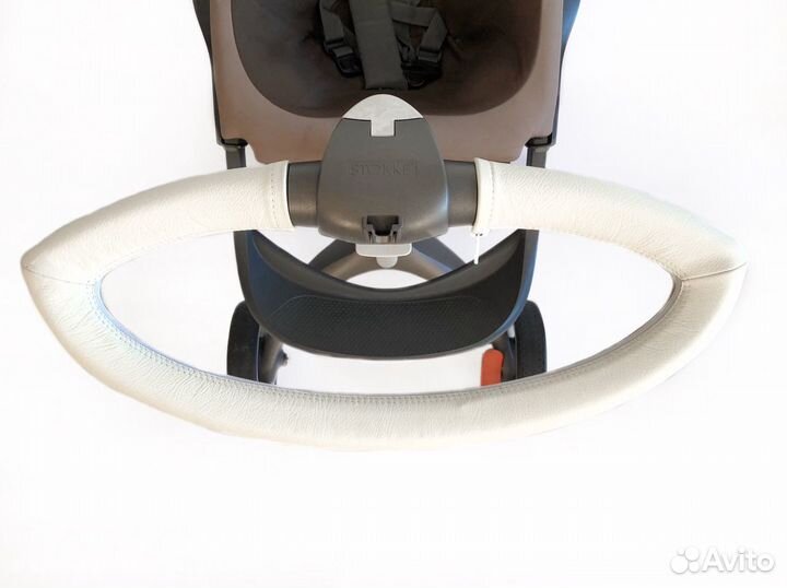 Кожаный чехол на руль stokke xplory