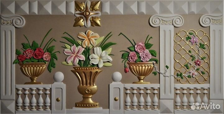 Картина барельеф