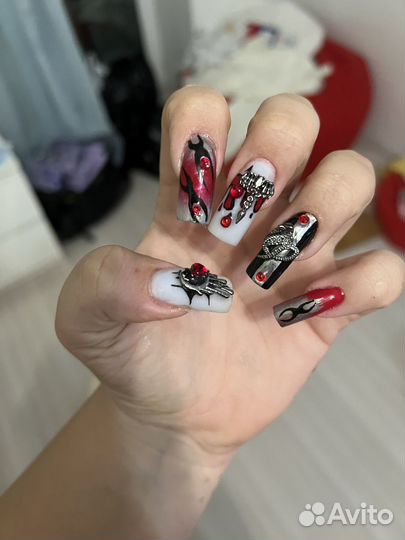 Маникюр наращивание