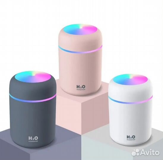 Увлажнитель воздуха,LED-подсветка, USB, 300 мл