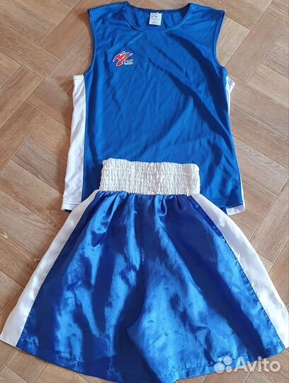 Боксёрская форма подростковая красная на 10-13 лет