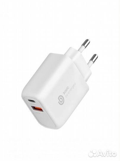 Сетевая зарядка EnergEA Bazic GoPort PD20+ белая