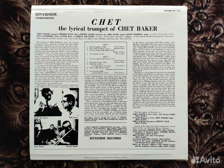 Chet Baker – Chet – US 1983 v5