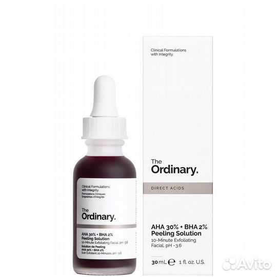 Кислотный пиллинг THE ordinary AHA 30 + BHA 2