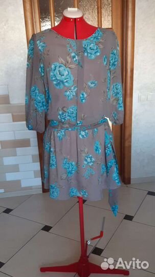 Женские вещи 46-48. Блузы, платья, брюки