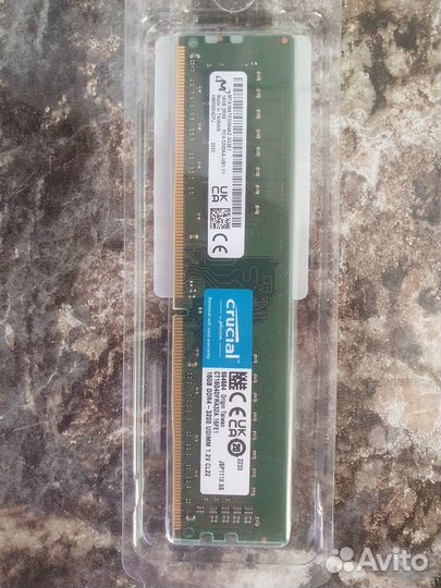 Плашки озу 16GB DDR4-3200