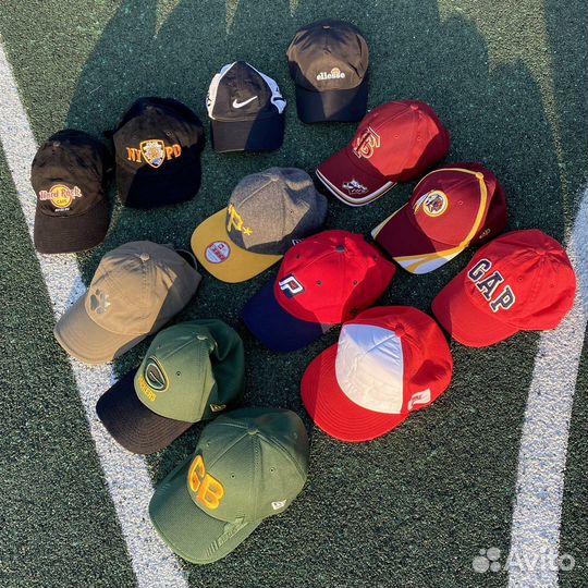 50 кепок, бейсболок new era, nike, vintage