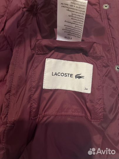 Куртка на пуху Lacoste оригинал