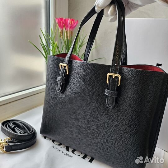 Сумка новая Coach Mollie Tote 25 люкс чёрная