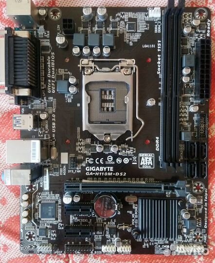 Плата Gigabyte GA-H110M-DS2, socket 1151 v.1