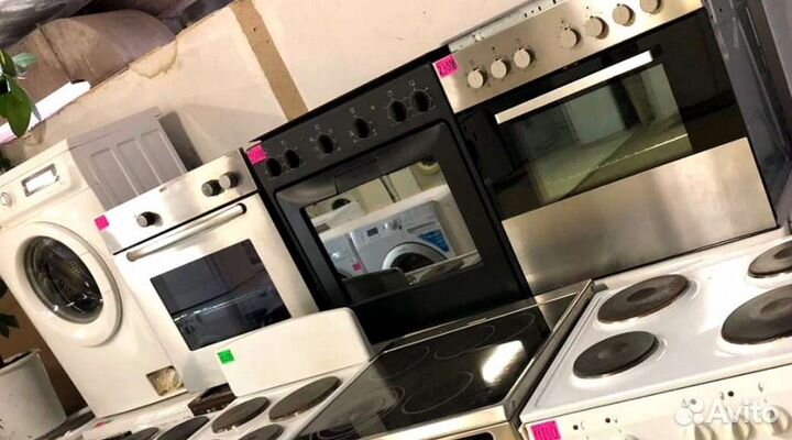 Духовые шкафы б/у металлики, чёрные, бежевые