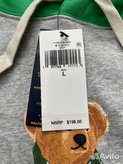 Толстовка Худи Polo Ralph Lauren Bear L