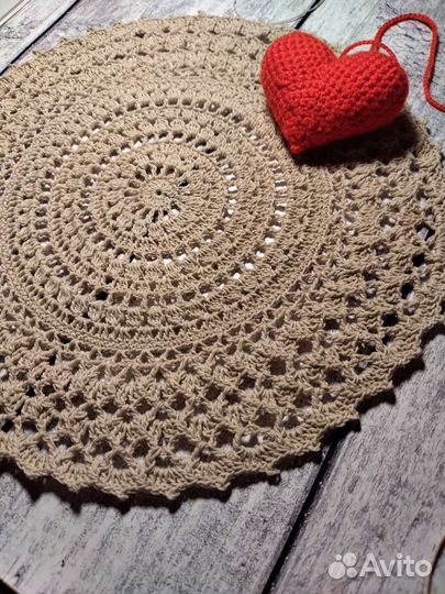 Салфетки крючком ручная работа