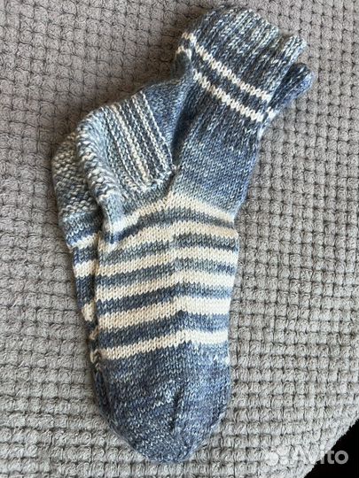 Носки шерстяные вязаные
