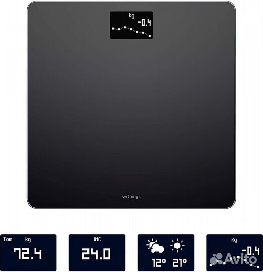 Умные весы Withings Body Scale WiFi WBS06 черные