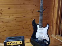 Fender squier stratocaster + marshall mg 10