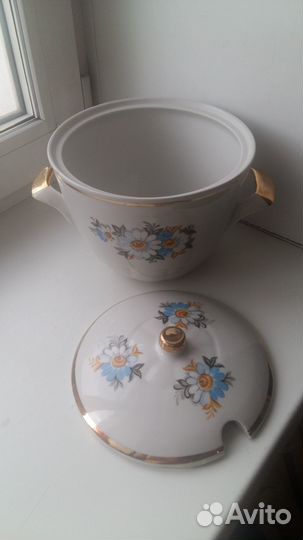 Супница из серванта / Фарфор / Ромашки