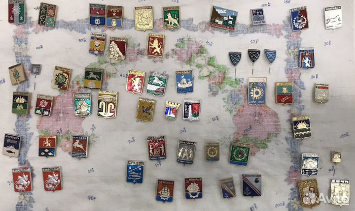 Значки гербы городов