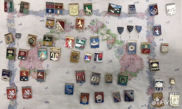 Значки гербы городов