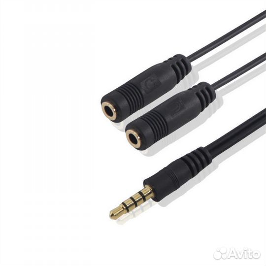 Разветвитель jack 3.5 мм на наушники и микрофон
