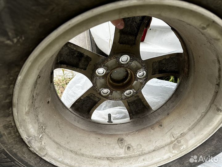 Литые диски mazda 3 r15 с зимней ризиной Michelin