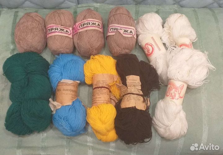 Пряжа для вязания СССР разная