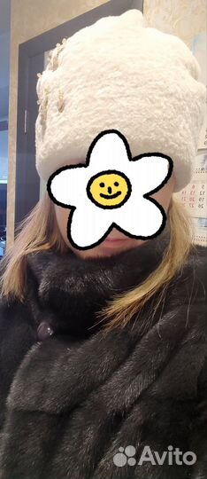 Шапка женская из экомеха