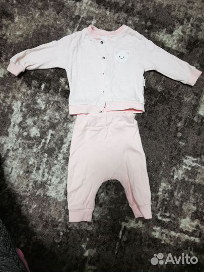 Вещи пакетом костюмчики на девочку 62,68 см