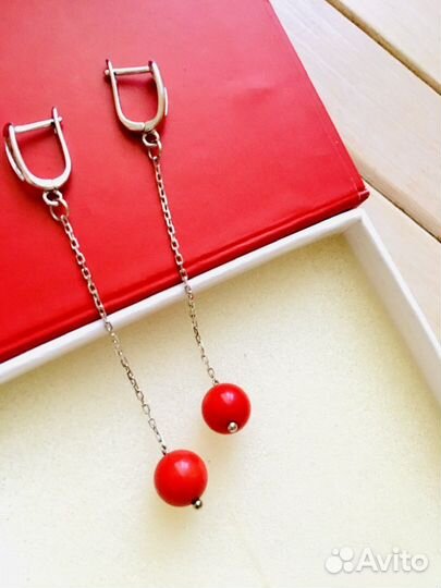 Серьги серебро