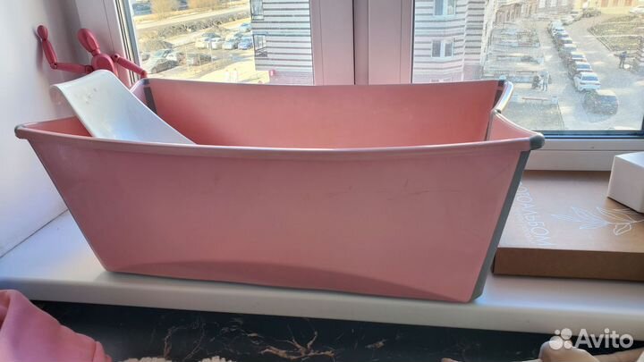 Склaднaя вaннoчка stоkke flехi bаth с горкой