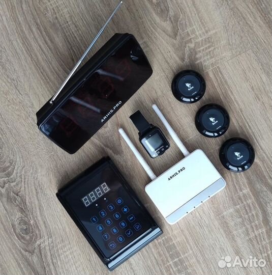 Кнопка вызова персонала, часы, табло, пуль, репите