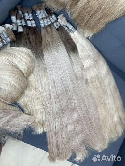 Волосы натуральные срез