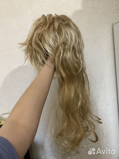 Парик блонд (Бежевый, светло русый) длинный