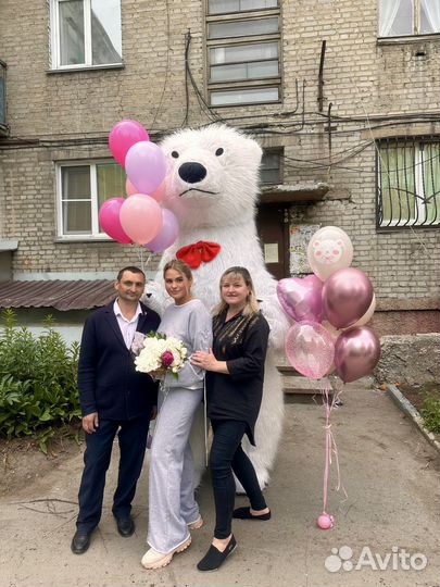 Поздравление от большого мишки