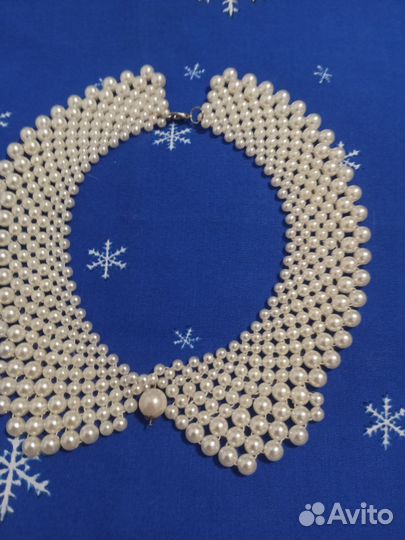 Воротники из бусин