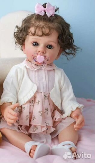 Кукла Реборн Мира, 55 см силикон