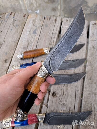 Нож из дамасской стали(широкий ассортимент)